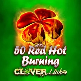 50 Red Hot Burning Clover Links logo by Novomatic BetOnRed Casino