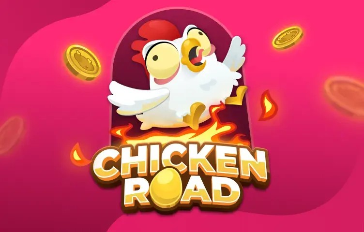 Chicken Road slot logo by InOut at BetOnRed CasinoChicken Road