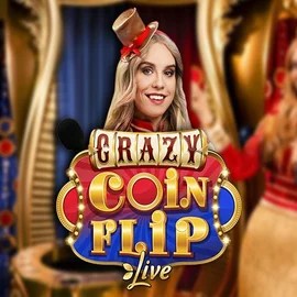 Crazy Coin Flip logo – Live Casino by Evolution at BetOnRed Casino