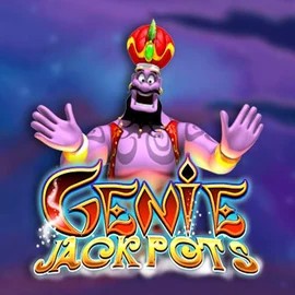 Jackpots logo of Genie Jackpots from Blueprint Gaming at BetOnRed Casino