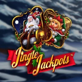 Jingle Jackpots logo by Dragon Gaming at BetOnRed Casino