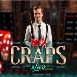 Live Casino logo of Live Craps from Evolution at BetOnRed Casino