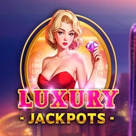 Luxury Jackpots slot logo by Triple Cherry at BetOnRed Casino