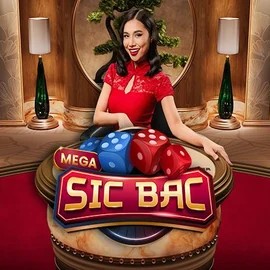 Mega Sic Bac slot logo by Pragmatic Play at BetOnRed Casino