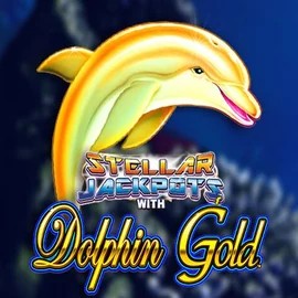 Dolphin Gold with Stellar Jackpots slot visual from Lightning Box Game available on bet-onred.eu