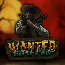 Slots logo of Wanted Dead or a Wild from Hacksaw Gaming at BetOnRed Casino